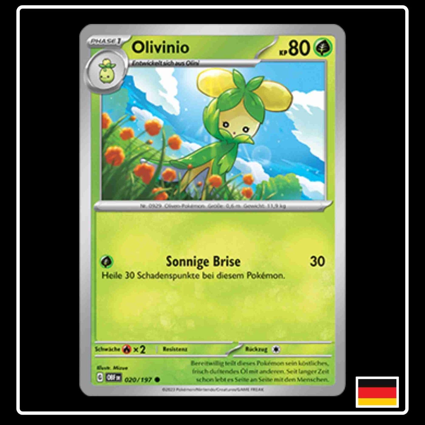 Olivinio Pokemon Karte