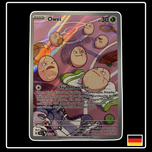Owei Illustration Rare 192/191 Pokemon Stürmische Funken