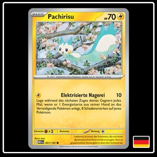 Pachirisu 051/132 Pokemon Mega Entwicklung
