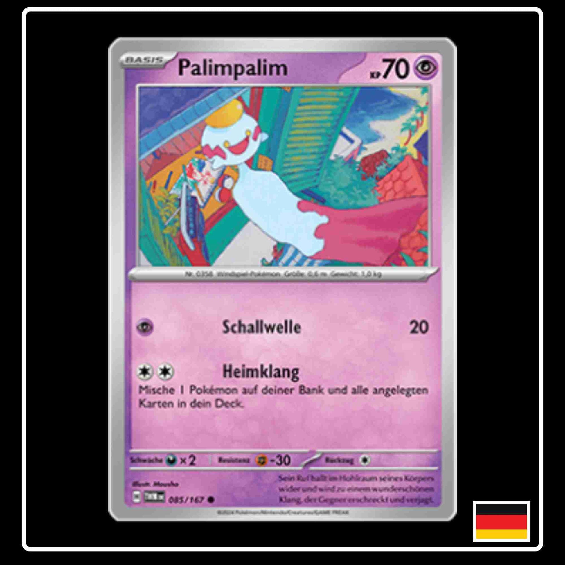 Palimpalim Pokemon Karte 085/167 aus dem Set Maskerade im Zwielicht