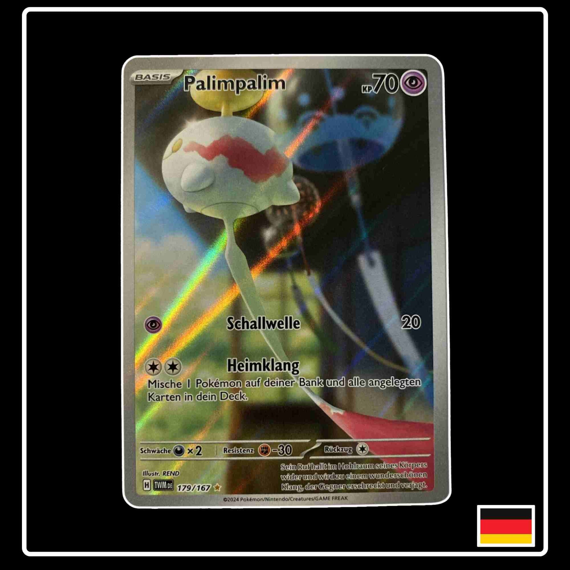 Palimpalim Art Rare Pokemon Karte 179/167 aus Karmesin & Purpur Maskerade im Zwielicht