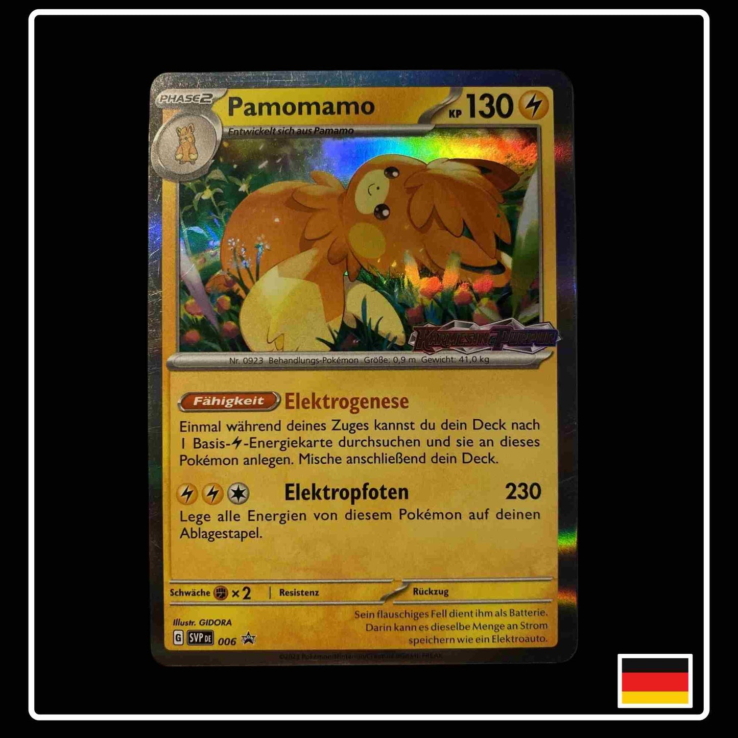 Pamomamo Promo Pokemon Karte