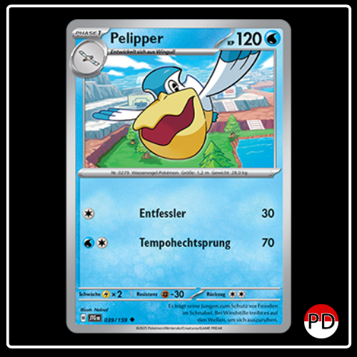 Pelipper 039/159 Pokemon Reisegefährten