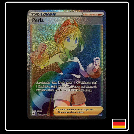 Pokemon Trainer Karte Perla Rainbow 204/189 aus dem Set Astralglanz