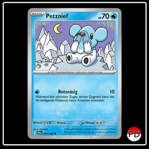 Petznief 025/086 Pokemon Schwarze Blitze