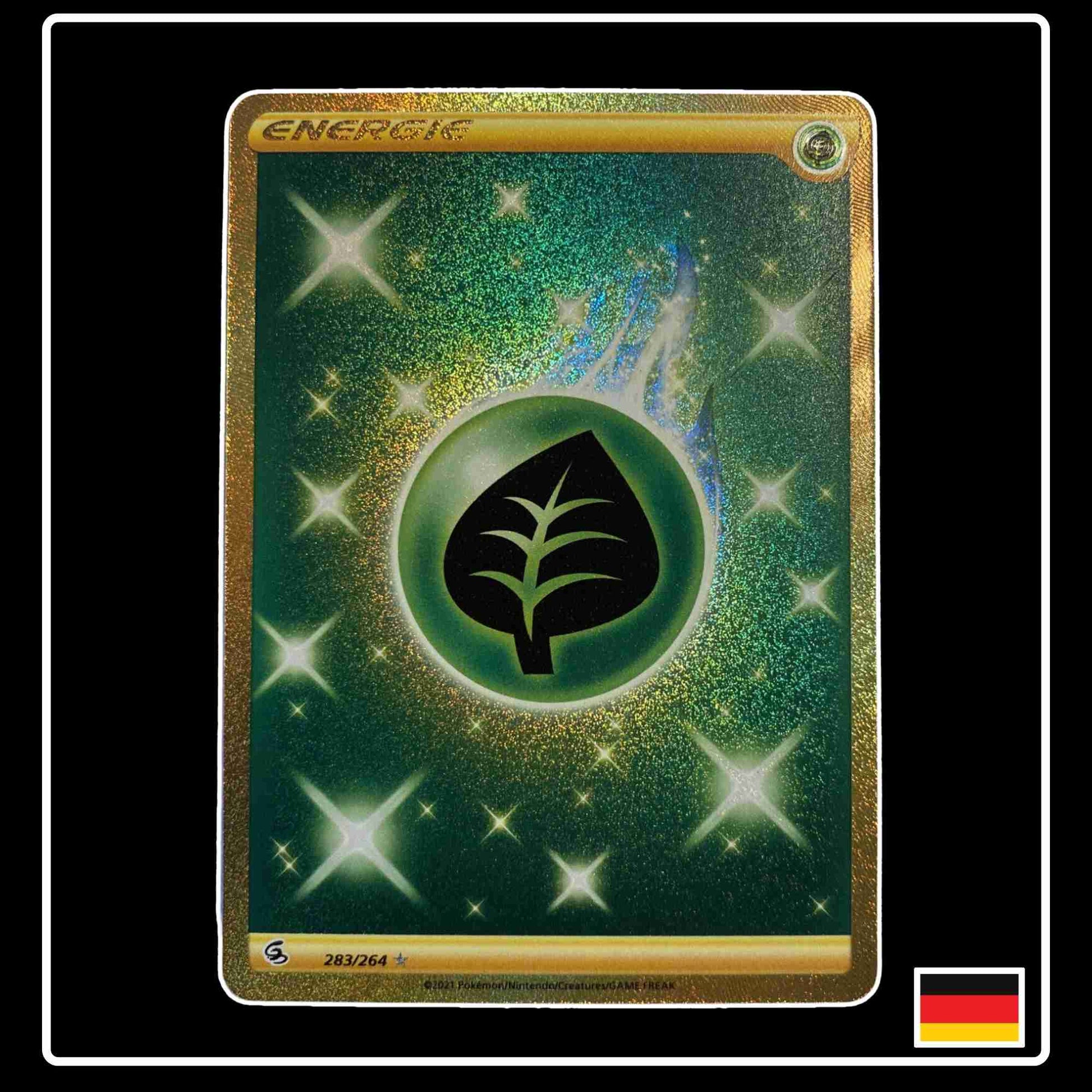 gold grass energy pokemon card Pflanzen-Energie GOLD 283/264 Fusionsangriff – PokeDirris