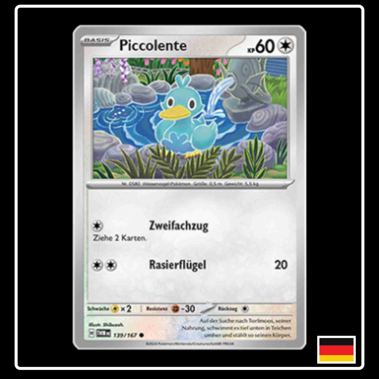 Piccolente Pokemon Karte 139/167 aus dem Set Maskerade im Zwielicht