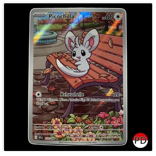 Picochilla Illustration Rare 152/086 Pokemon Schwarze Blitze