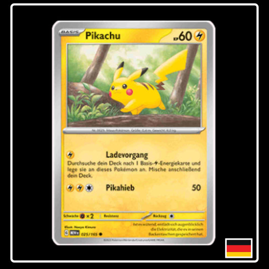 Pikachu 025/165 aus dem Pokemon Set Karmesin & Purpur 151 