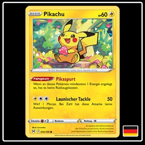 Pikachu 052/196 Pokemon Verlorener Ursprung