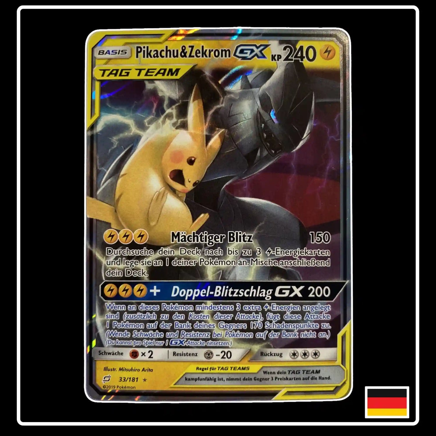 Pikachu & Zekrom GX 33/181 Pokemon Teams sind Trumpf