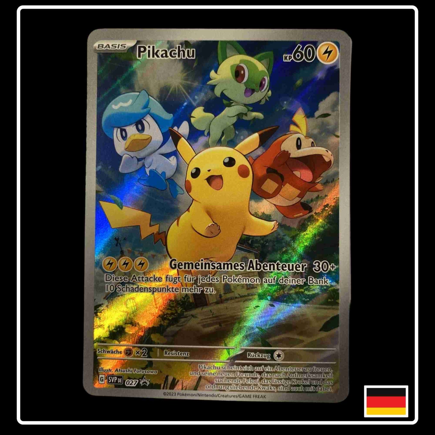 Pikachu Art Rare Promokarte aus der Top Trainer Box