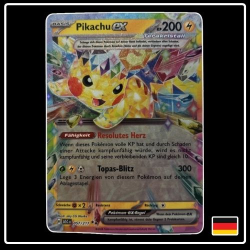 Pikachu ex 057/217 Pokemon Erhabene Helden