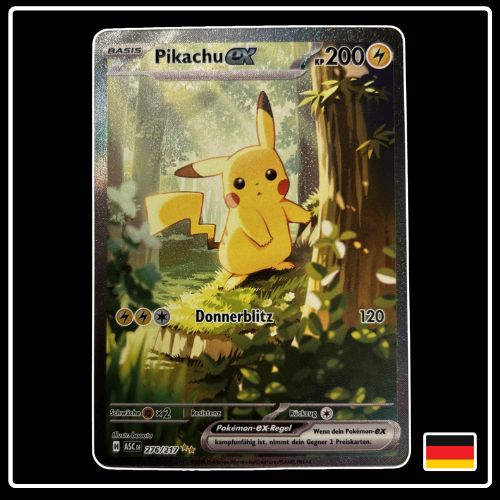 Pikachu ex SIR 276/217 Pokemon Erhabene Helden