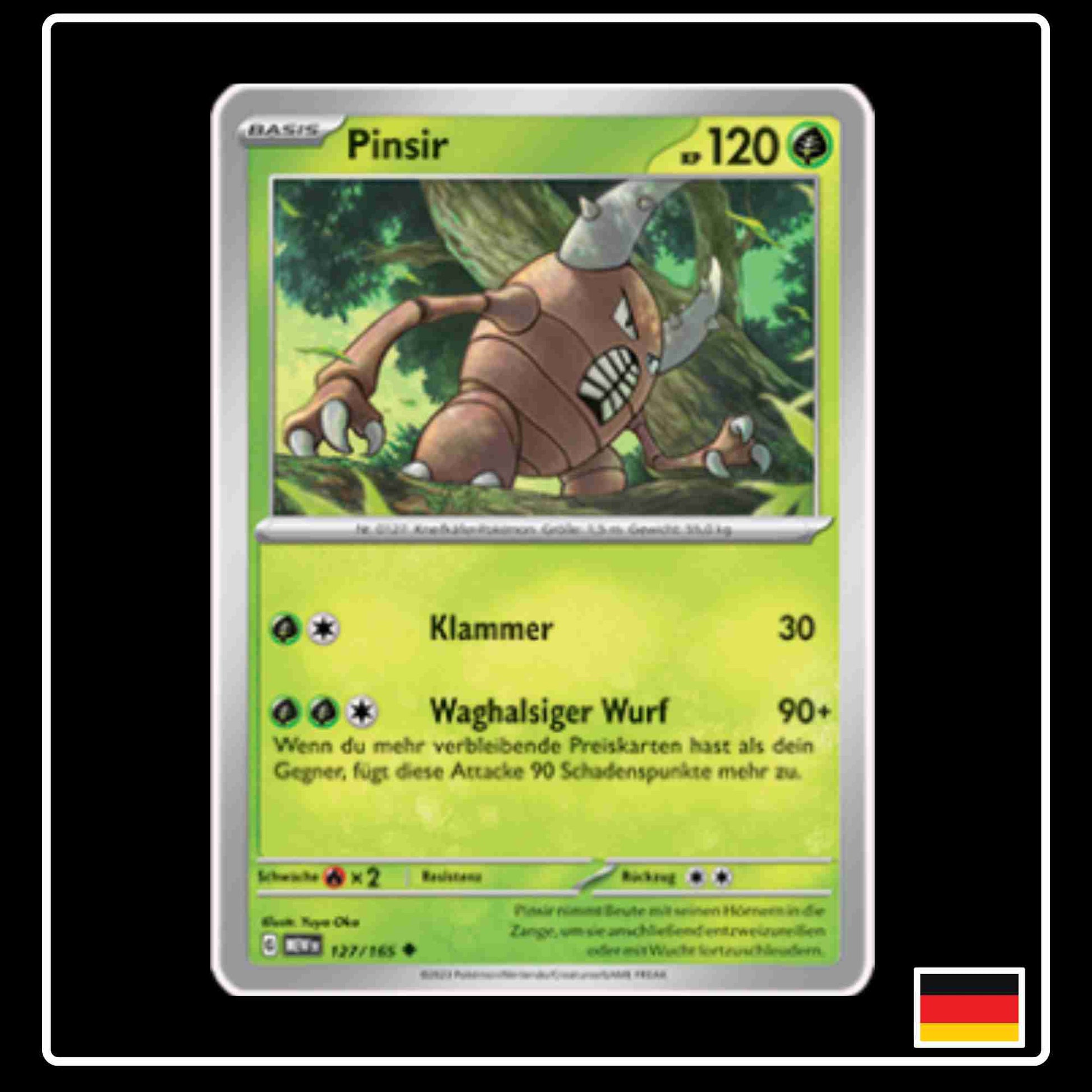 Pinsir 127/165 aus dem Pokemon Set Karmesin & Purpur 151 