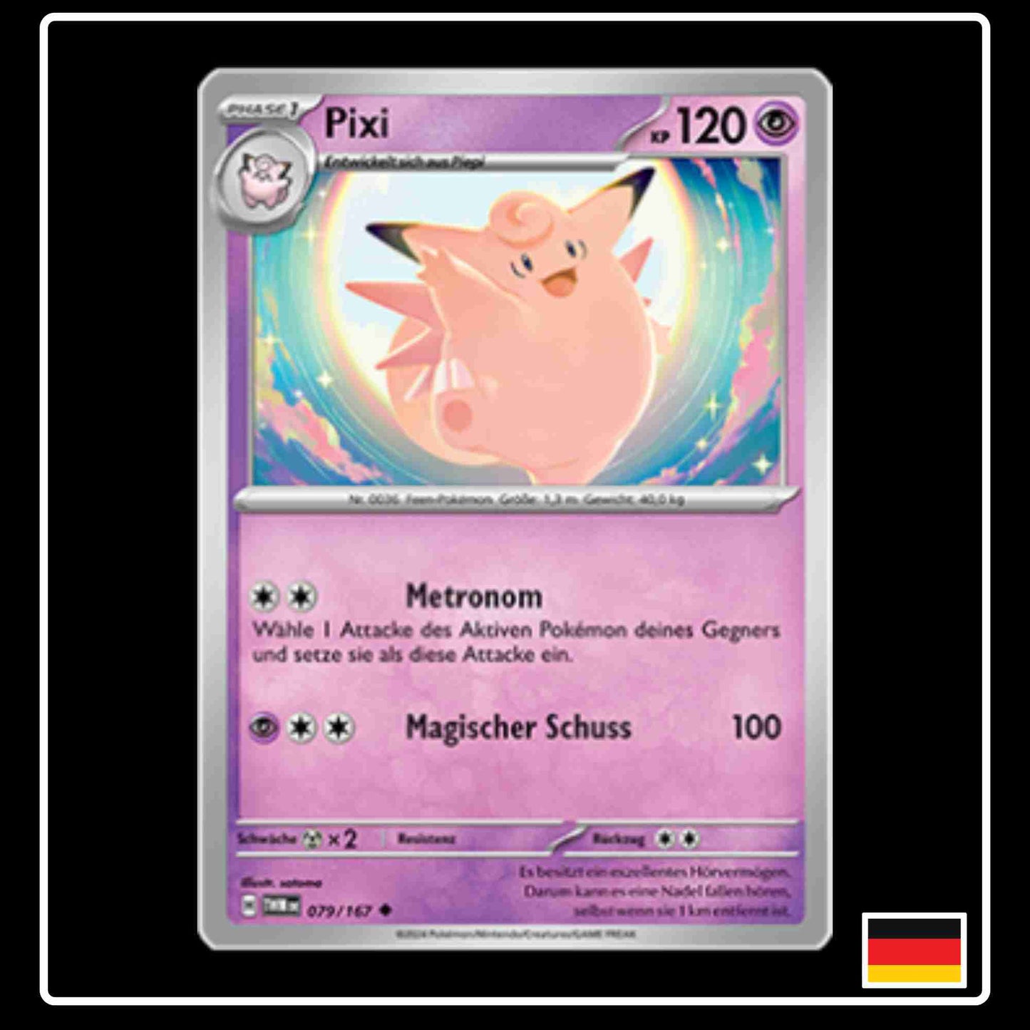 Pixi Pokemon Karte 079/167 aus dem Set Maskerade im Zwielicht