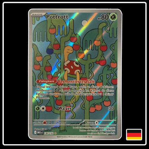 Pottrott Illustration Rare 136/132 Pokemon Mega Entwicklung