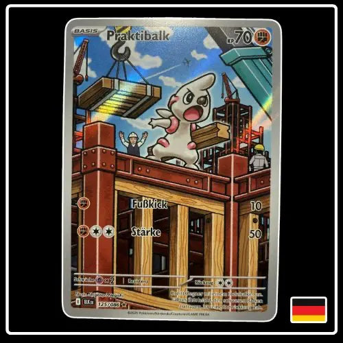 Praktibalk Illustration Rare 125/086 Pokemon Schwarze Blitze
