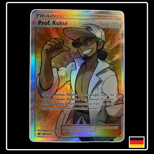 Prof. Kukui Trainer Full Art 148/149 Pokemon Sonne & Mond