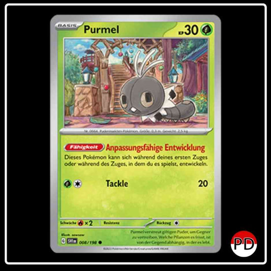 Purmel 008/198 Pokemon Karmesin & Purpur