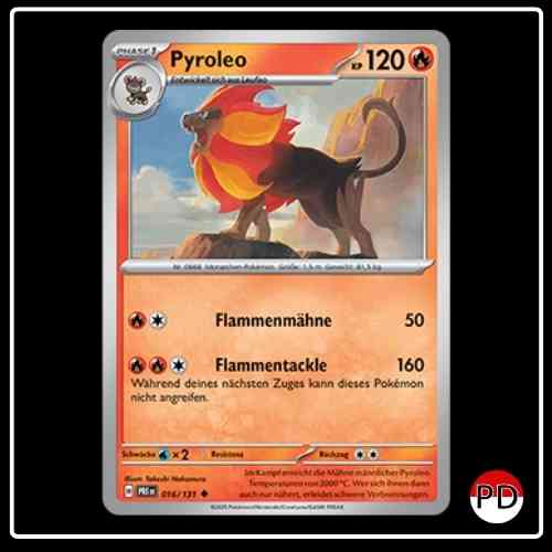 Pyroleo 016/131 Pokemon Prismatische Entwicklungen