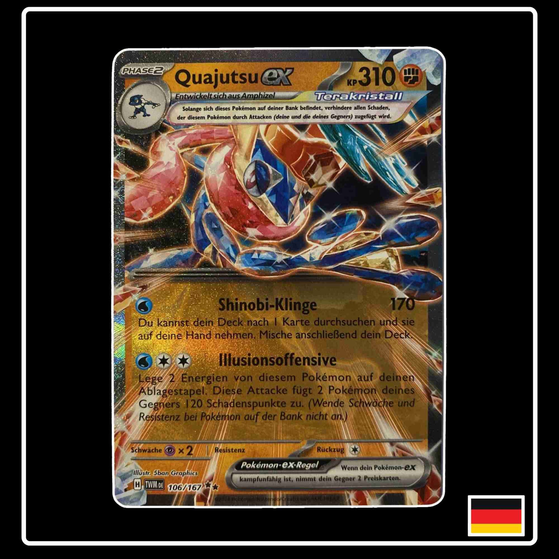 Quajutsu ex 106/167 aus dem Pokemon Set Maskeraden im Zwielicht