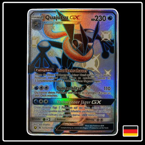 Quajutsu GX Shiny SV56/SV94 Pokemon Verborgenes Schicksal