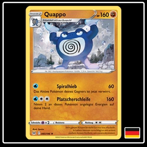 Quappo 085/196 Pokemon Verlorener Ursprung
