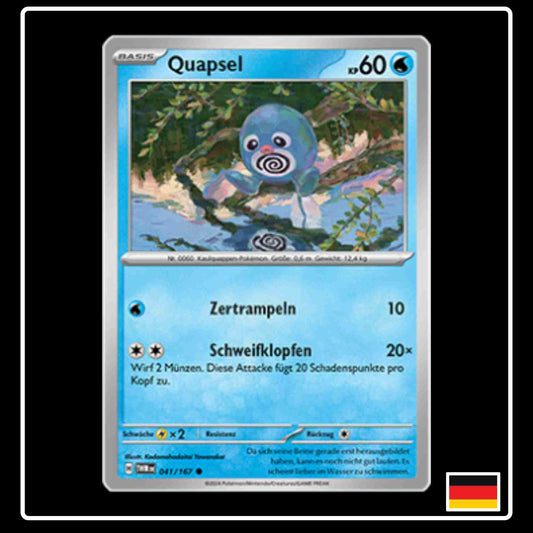 Quapsel Pokemon Karte 041/167 aus dem Set Maskerade im Zwielicht