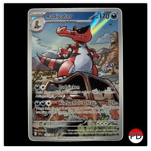 Rabigator Illustration Rare 137/086 Pokemon Schwarze Blitze