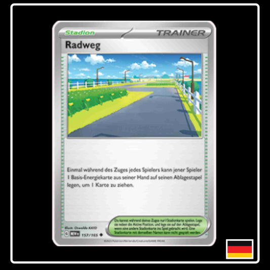 Radweg 157/165 aus dem Pokemon Set Karmesin & Purpur 151 