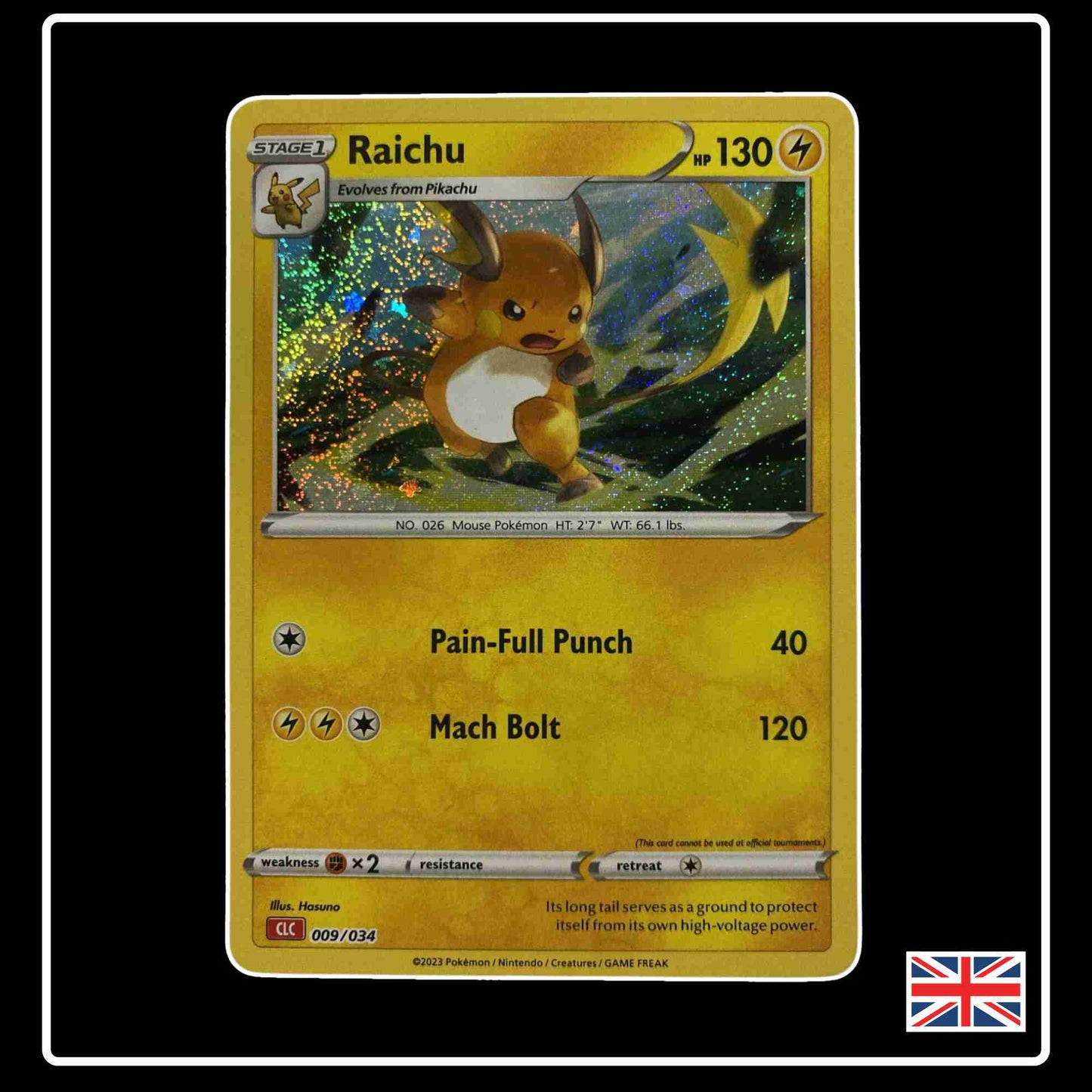 Raichu 009/034 aus dem Pokemon Deck TCG Classic Collection