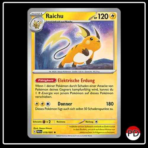 Raichu 019/091 Pokemon Paldeas Schicksale