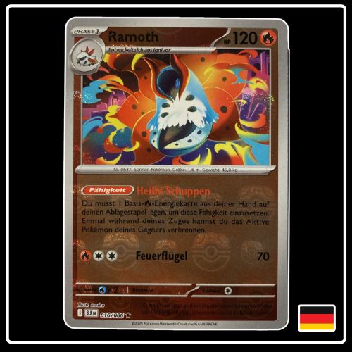 Ramoth Meisterball 016/086 Pokemon Schwarze Blitze