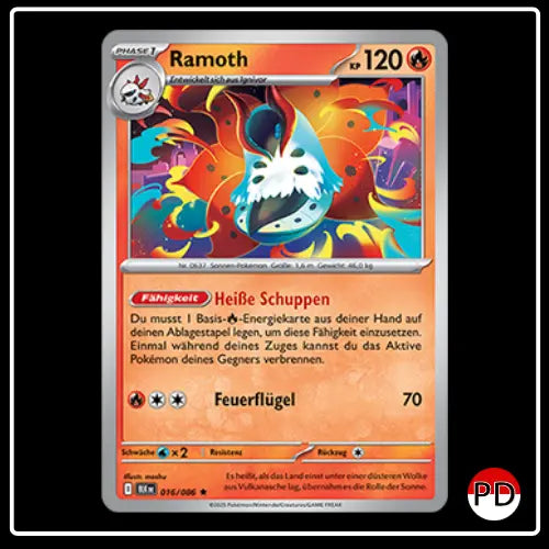 Ramoth 016/086 Pokemon Schwarze Blitze