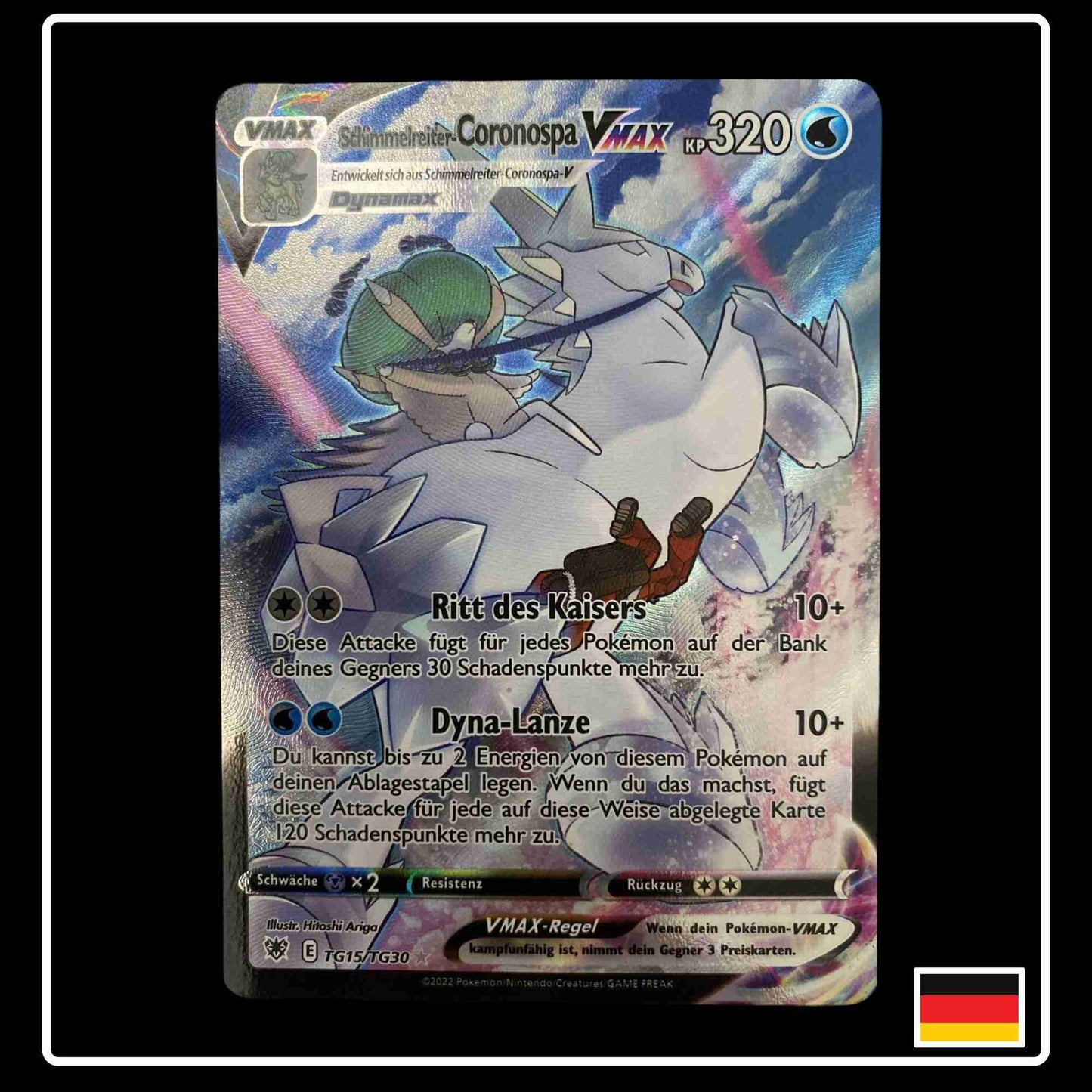 Rappenreiter-Coronospa VMAX Pokemon Trainergalerie Karte aus dem Set Astralglanz