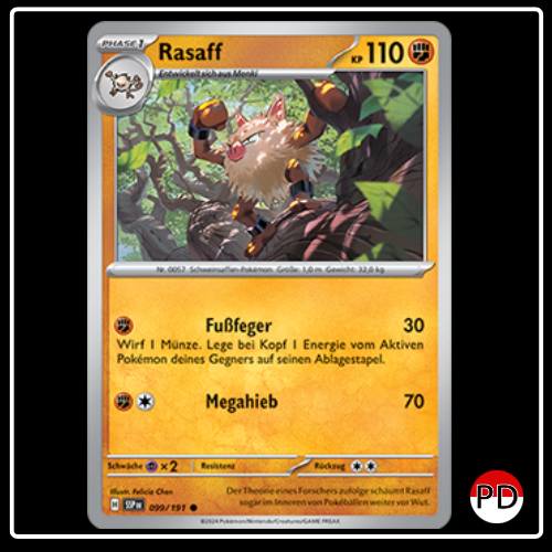 Rasaff 099/191 Pokemon Stürmische Funken