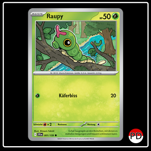 Raupy 001/159 Pokemon Reisegefährten