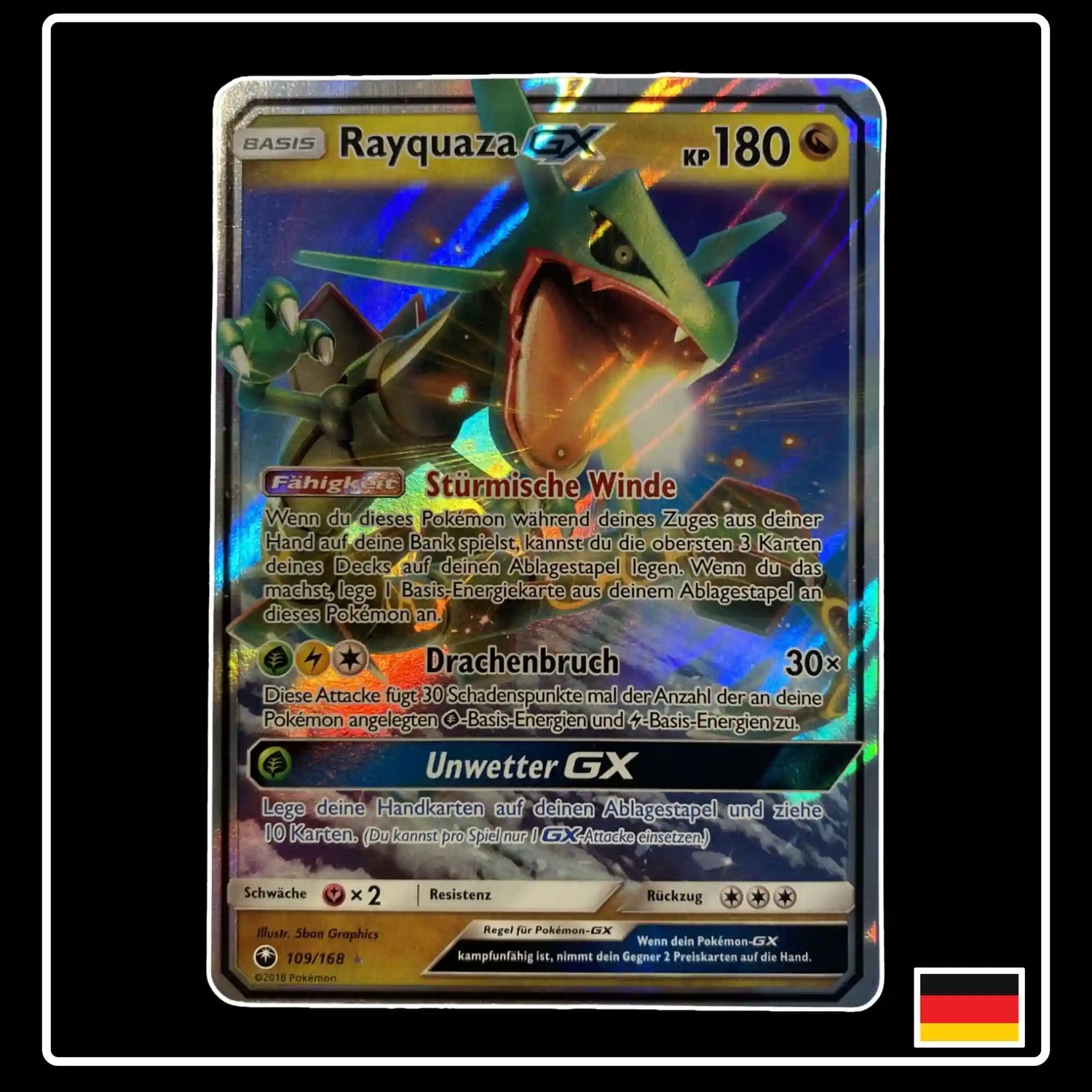Rayquaza GX 109/168 Pokemon Sturm am Firmament