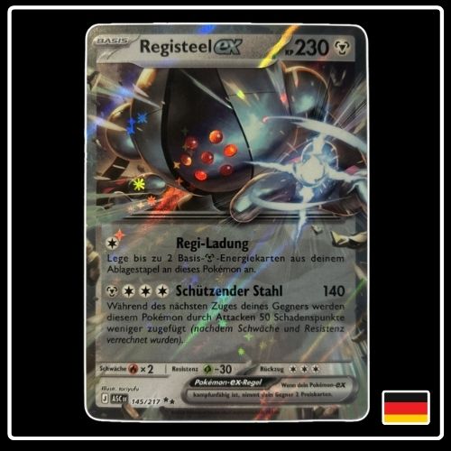 Registeel ex 145/217 Pokemon Erhabene Helden