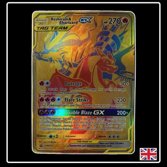 Reshiram & Glurak GX GOLD SM247