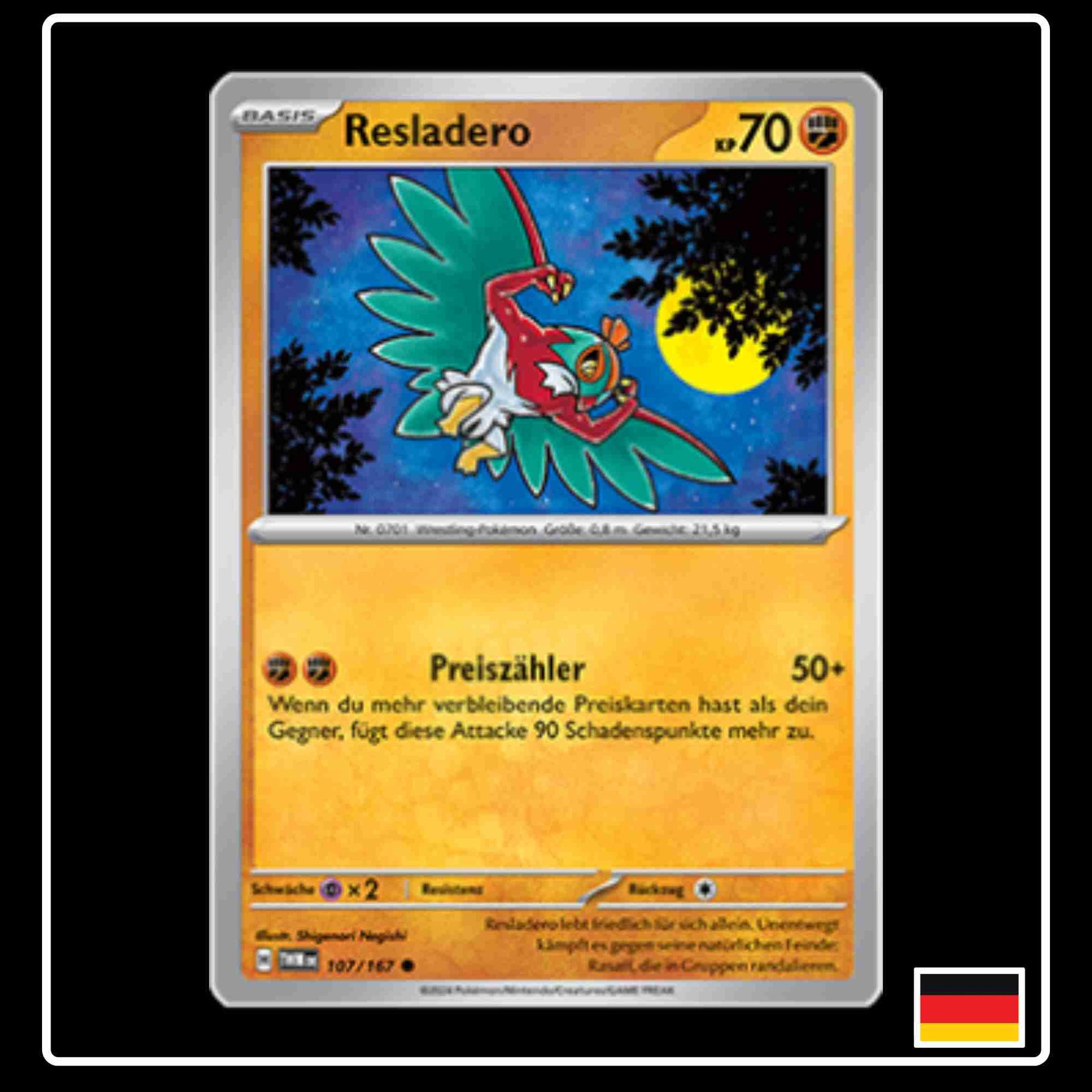 Resladero Pokemon Karte 107/167 aus dem Set Maskerade im Zwielicht