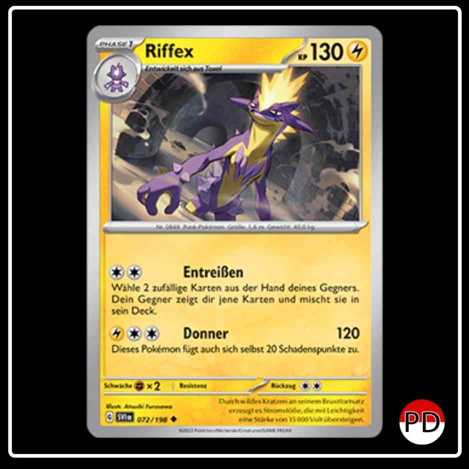 Riffex 072/198 Pokemon Karmesin & Purpur