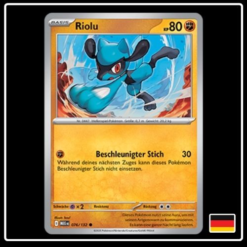 Riolu 076/132 Pokemon Mega Entwicklung