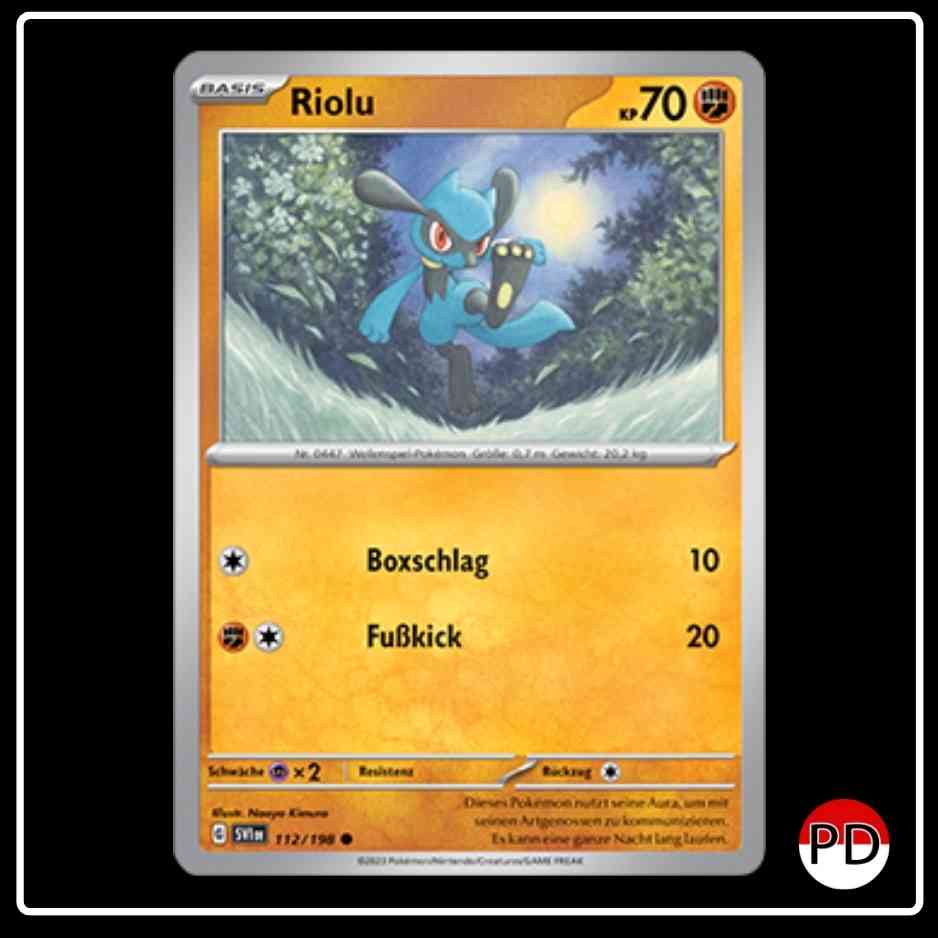 Riolu 112/198 Pokemon Karmesin & Purpur