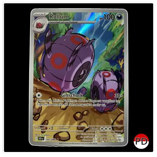Rollum Illustration Rare 133/086 Pokemon Schwarze Blitze