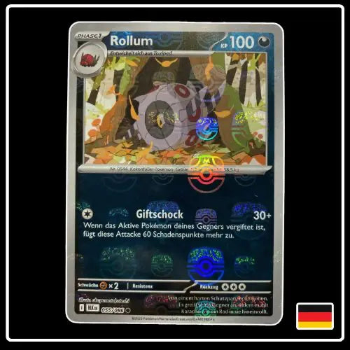 Rollum Meisterball 055/086 Pokemon Schwarze Blitze