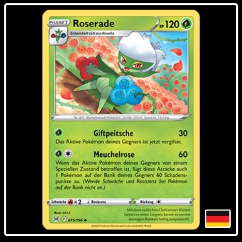 Roserade 015/196 Pokemon Verlorener Ursprung