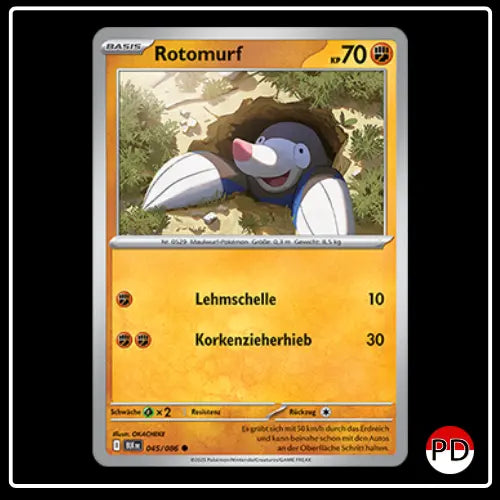 Rotomurf 045/086 Pokemon Schwarze Blitze