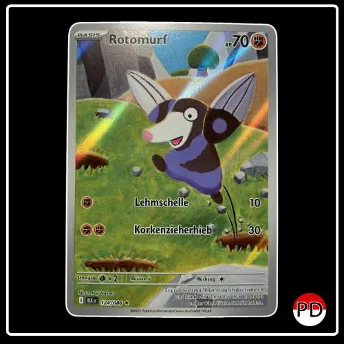 Rotomurf Illustration Rare 124/086 Pokemon Schwarze Blitze